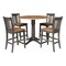 International Concepts Round 42 in W, 42 in L, 36.3 in H, Wood, Hickory/Washed Coal K45-42DPT-27B-S102-4 - alternate 1